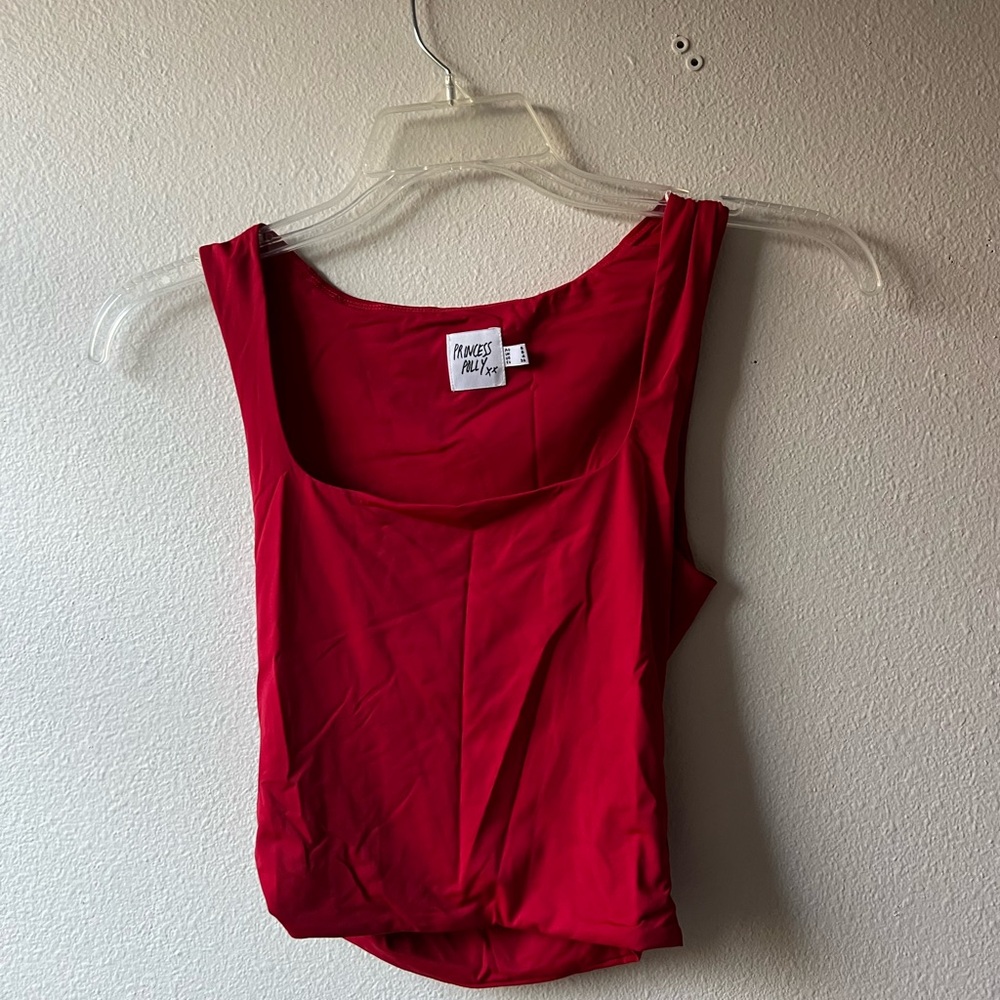 Red Princess Polly Top, US Size 4. Never worn!